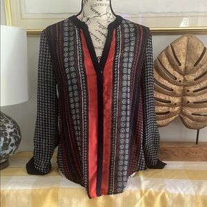 Sanctuary Black and Red Blouse with Chic Style